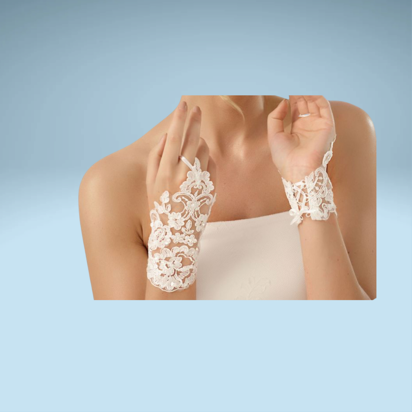 Guanti senza dita macramé